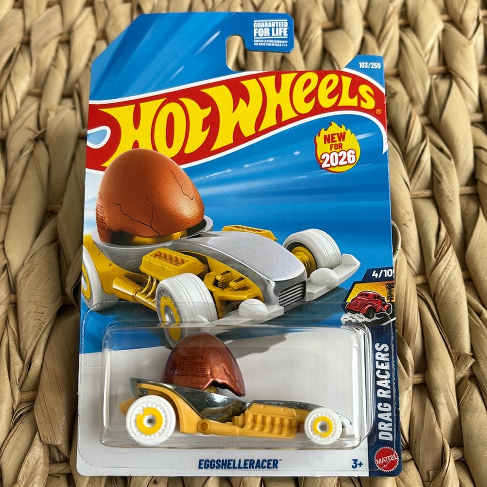 Egg Shell Racer Car Hot Wheels Dragster Hotwheels New 2025